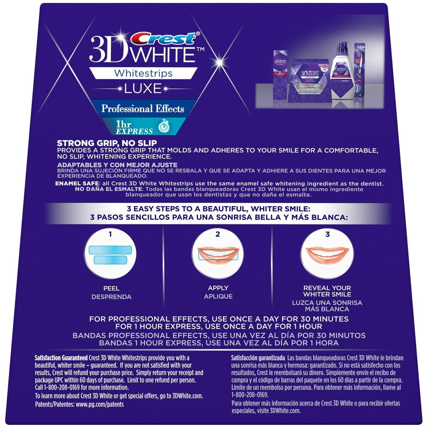 Crest 3D White Whitestrips Luxe Professional Effects Teeth Whitening Kit, 20 Treatments, Removes 14 Years of Stains